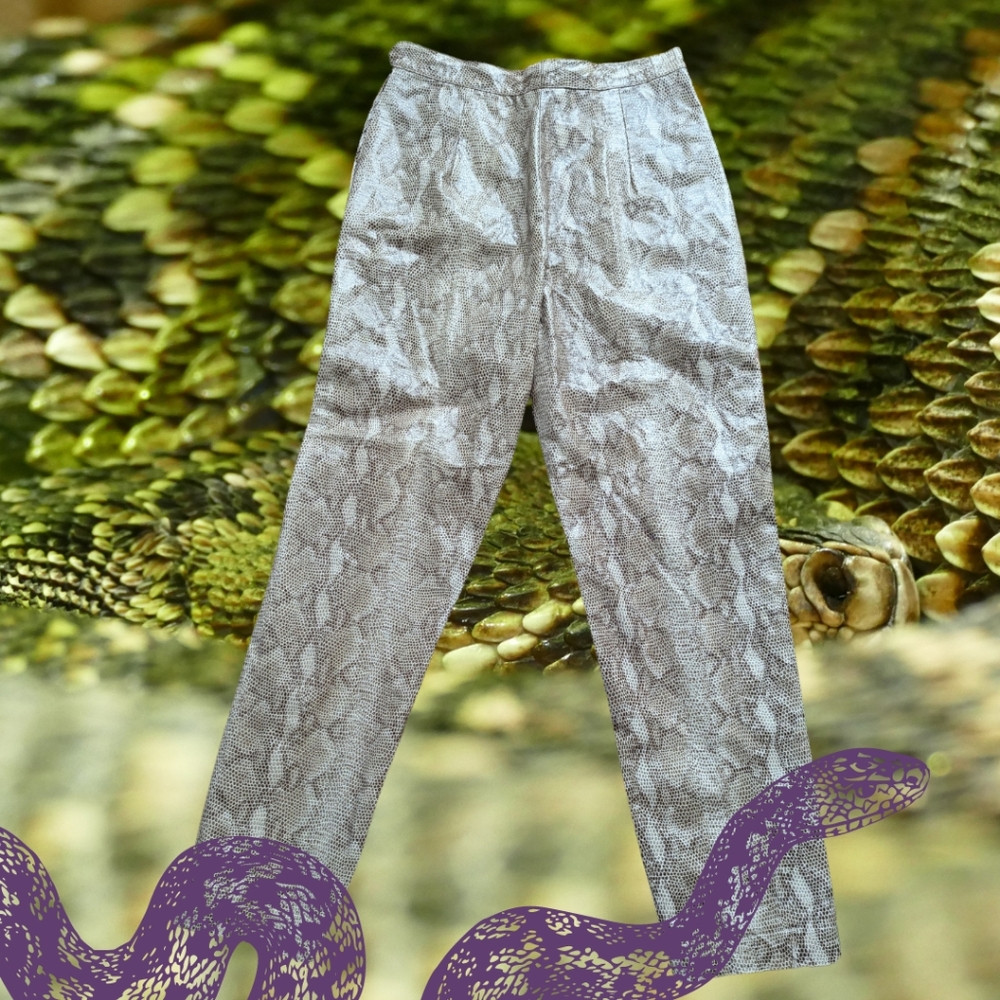 Snakeskin Dress Pants